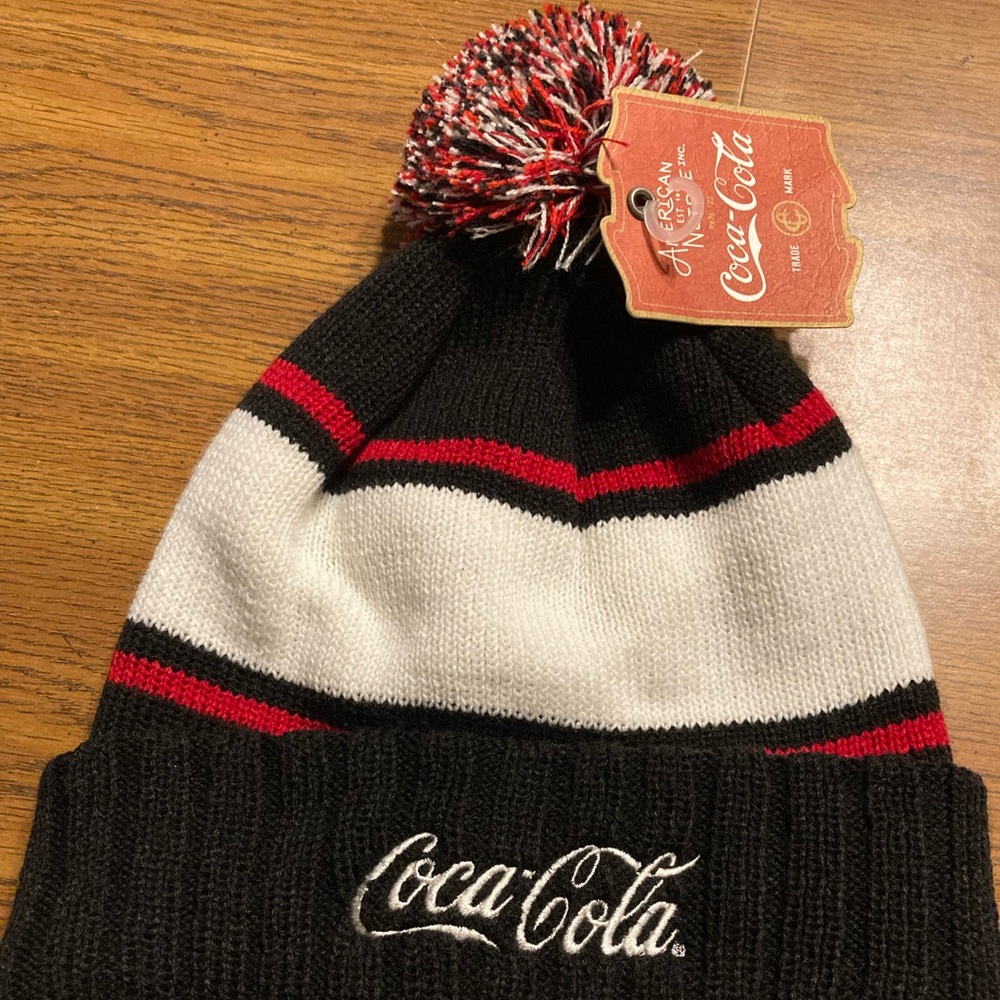 American Needle Adult Knit Coca Cola Hat. - Picture 3 of 3
